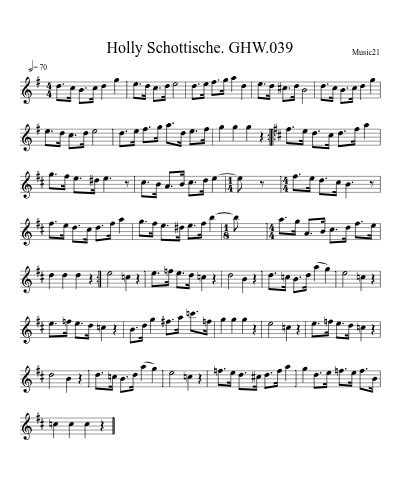 Holly Schottische. GHW.039