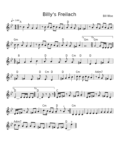 Billy's Freilach (Frei Billys)