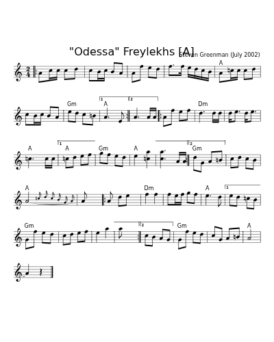 "Odessa" Freylekhs    [A]