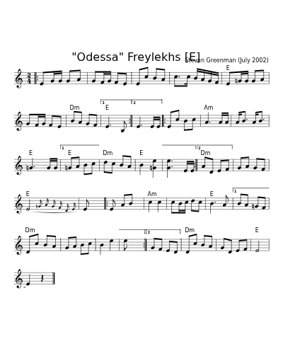 "Odessa" Freylekhs    [E]