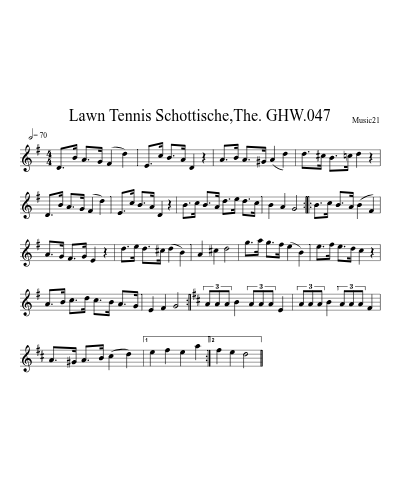 Lawn Tennis Schottische,The. GHW.047 preview