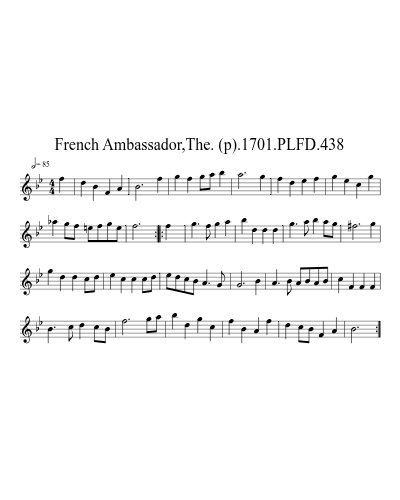 French Ambassador,The. (p).1701.PLFD.438
