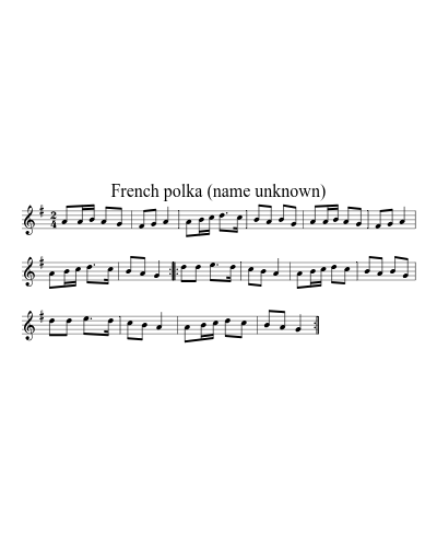 French polka (name unknown)
