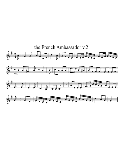 the French Ambassador  v.2 sheet music preview