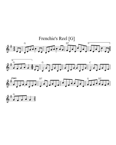 Frenchie's Reel   [G]