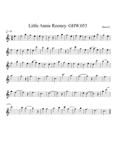 Little Annie Rooney. GHW.053 preview
