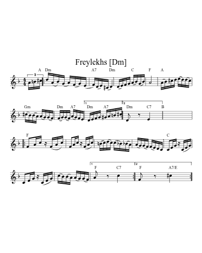 Freylekhs [Dm]