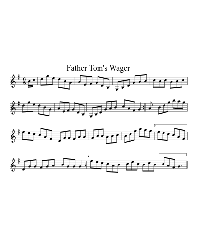 Father Tom's Wager (Version 7)