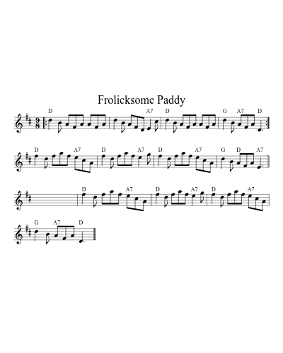 Frolicksome Paddy (Version 2) preview