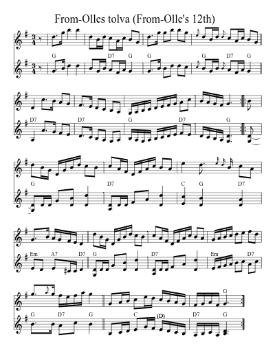 From-Olles tolva   (From-Olle's 12th) preview