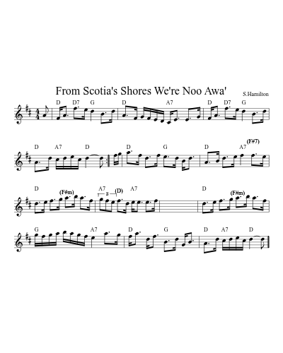 From Scotia's Shores We're Noo Awa' (Version 2)