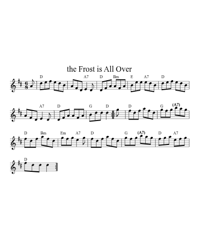 The Frost Is All Over (Version 9)