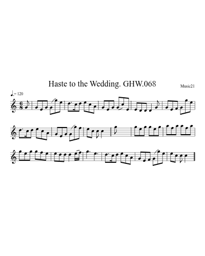 Haste to the Wedding. GHW.068