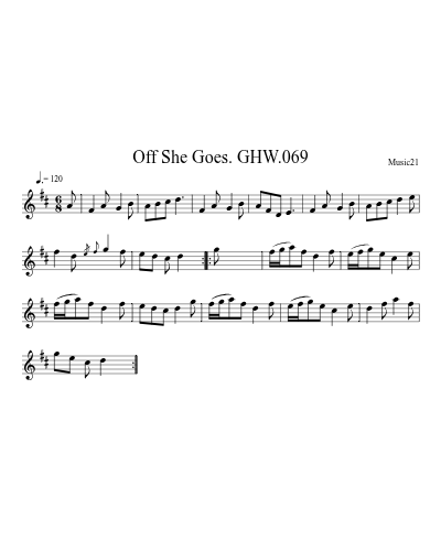 Off She Goes. GHW.069