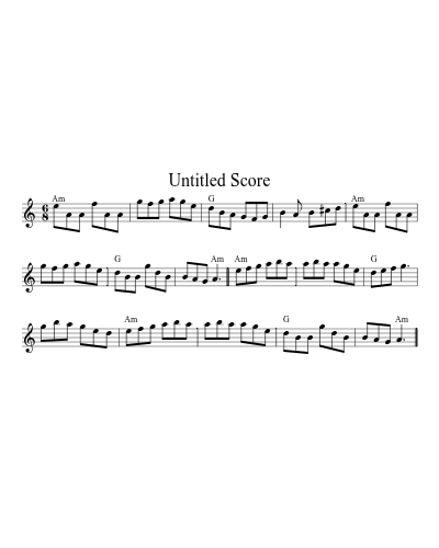 Fugal Fergus3 (Version 2) sheet music preview