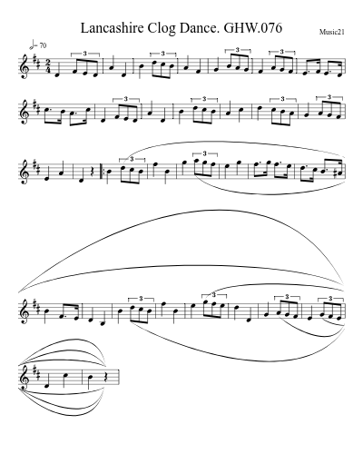 Lancashire Clog Dance. GHW.076 preview