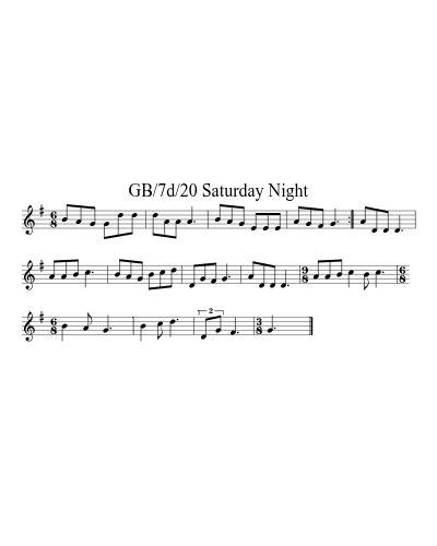 GB/7d/20 Saturday Night preview