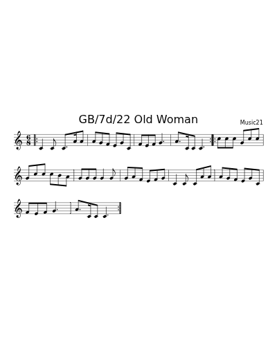 GB/7d/22 Old Woman