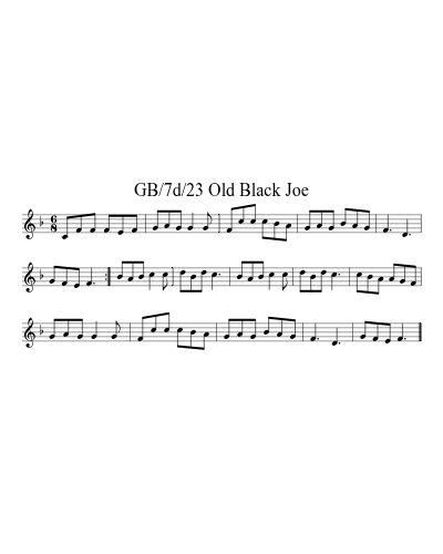 GB/7d/23 Old Black Joe preview