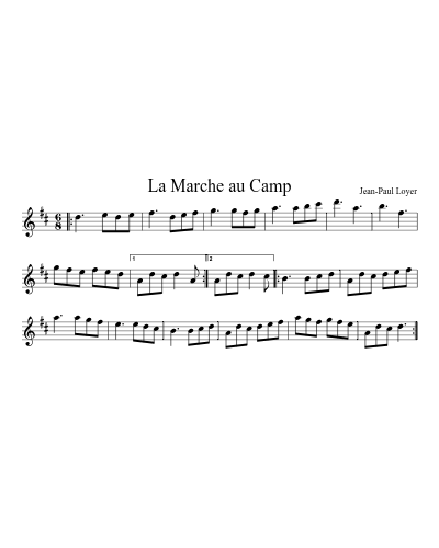 La Marche au Camp preview