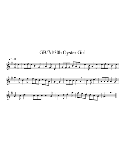GB/7d/30b Oyster Girl