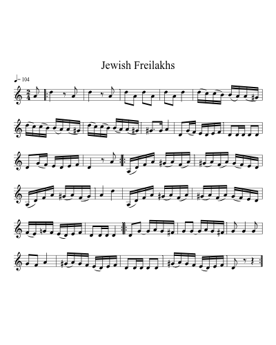 Jewish Freilakhs (Version 4)