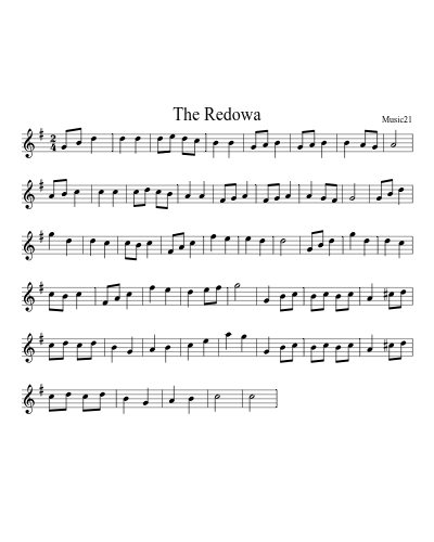 The Redowa sheet music preview