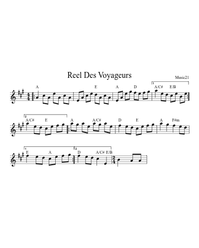 Reel Des Voyageurs preview