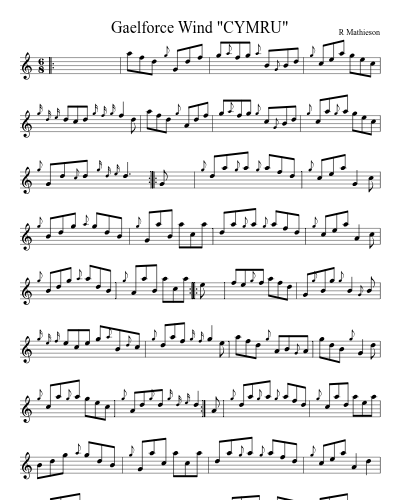 Gaelforce Wind "CYMRU" (Version 3)