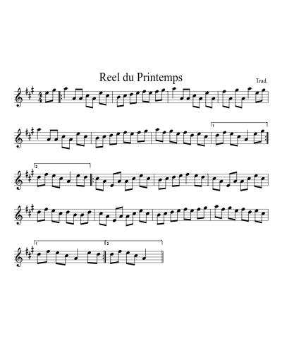 Reel du Printemps preview