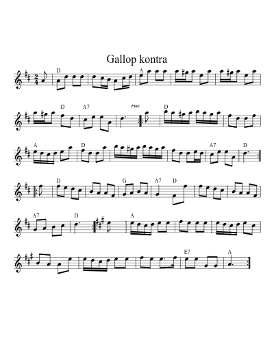 Gallop kontra (Version 2)