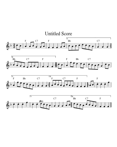 Galopede F G A 32 9 sheet music preview