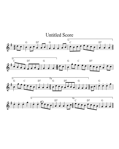 Galopede F G A 32 9 (Version 2) sheet music preview