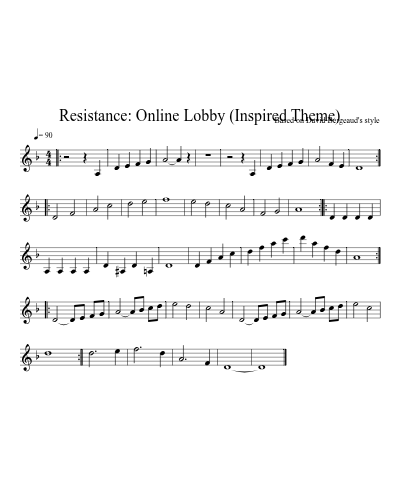 Resistance: Online Lobby (Inspired Theme)