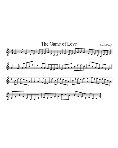 The Game of Love (Version 3)