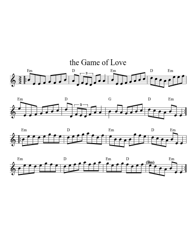 The Game of Love (Version 4)