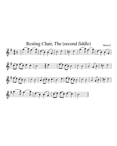 Resting Chair, The (second fiddle)