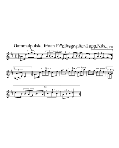 Gammalpolska fr\aan F\"ollinge efter Lapp Nils preview
