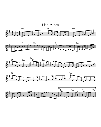Gan Ainm (Version 12)
