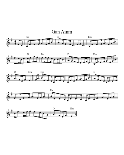 Gan Ainm (Version 13)