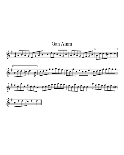 Gan Ainm (Version 14)