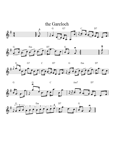 the Gareloch (Version 3) sheet music preview