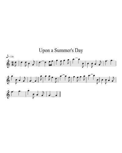Upon a Summer's Day