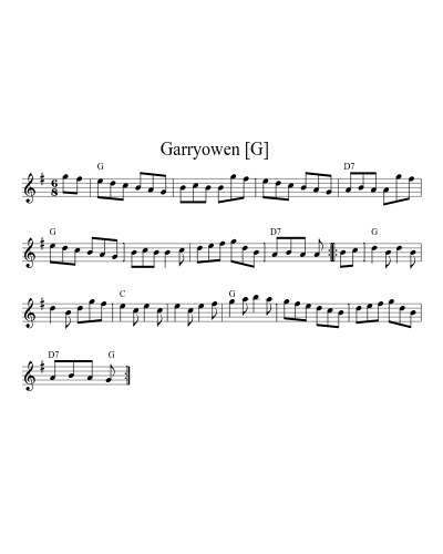 Garryowen    [G] (Version 2)
