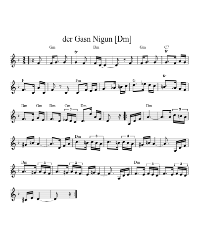 der Gasn Nigun   [Dm]