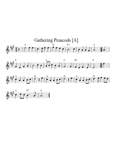 Gathering Peascods   [A]