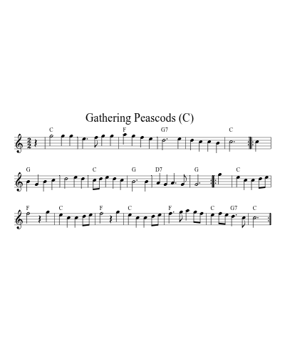 Gathering Peascods   (C) (Version 2)