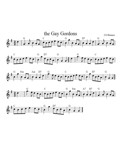 the Gay Gordons (Version 10) sheet music preview