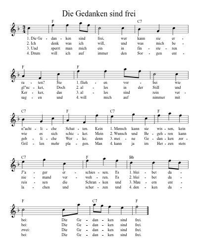 Die Gedanken sind frei preview