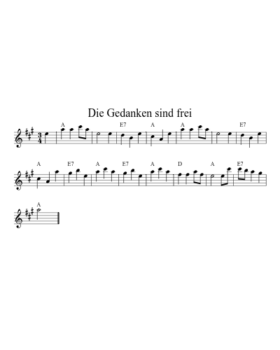 Die Gedanken sind frei (Version 4)